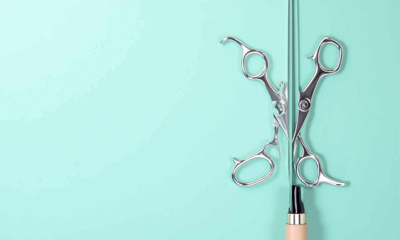 Artistic calligraphy pens and grooming tools on a clean desk